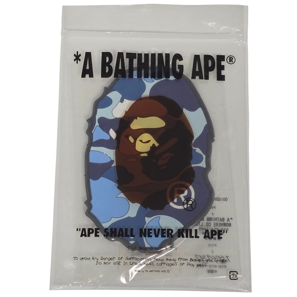 A Bathing Ape Bape Camo Head Coaster Blue